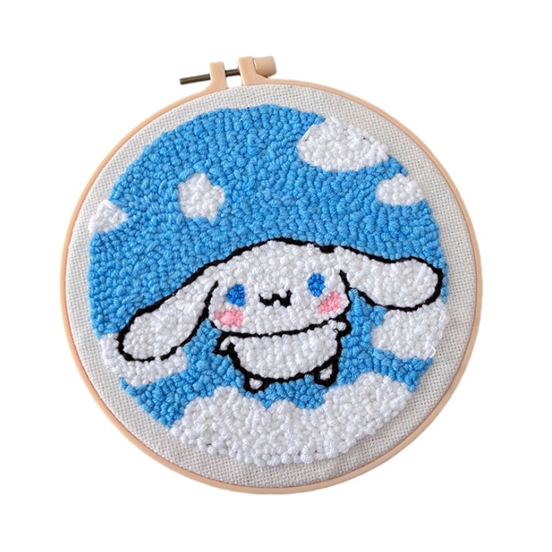 Ciel Bleu Cannelle/Chien - Cercle à Broder