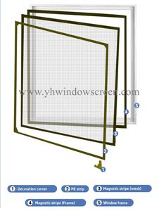 Rete di controllo inferiore della zanzara della tenda del taglio libero dello schermo magnetico della finestra della maglia della dimensione libera della finestra per le porte e della finestra - Product Image 3