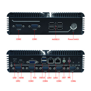 ファンレス産業用コンピュータコアI7-7500U 6COM Win10/11 Linuxシステム多機能ミニコンピュータ - Product Image 5