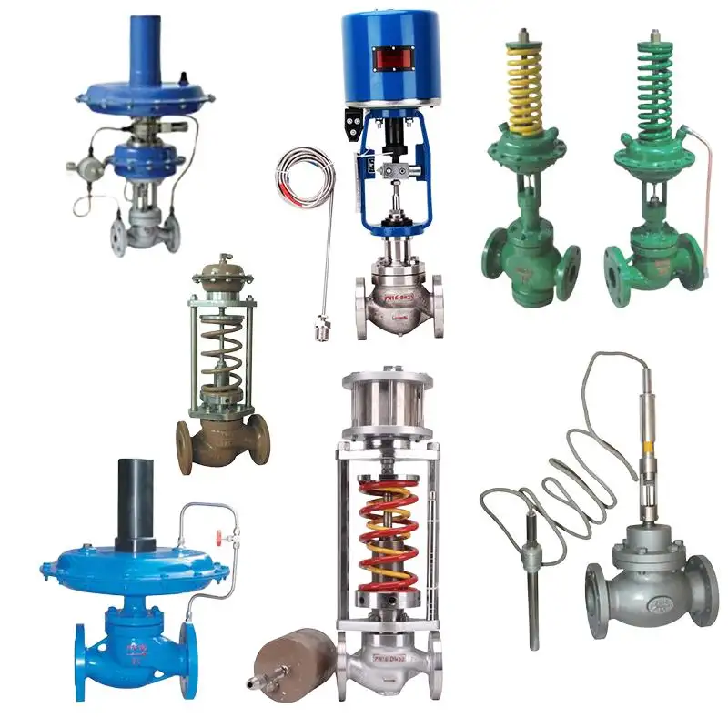 Selbstbedienbares pneumatisches Druckregelventil WCB CF8 PN2.5-6.4MPa selbstbedienbares temperaturregelungselektrisches Regelventil