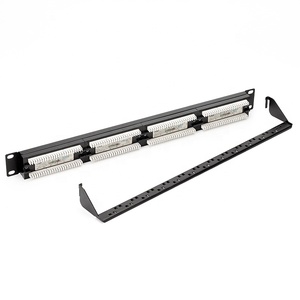1U 24端口5类、5e类、6类7类配线架，用于直列梯形金属型配线架 - Product Image 5