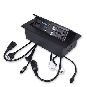 带电源USB充电器数据cat6桌面连接盒插座会议室厨房 - Product Image 2