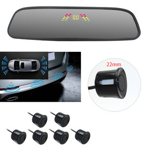 22mm LED Rearview <strong>Mirror</strong> Display with Three-step Alarm, Shows Direction 6 <strong>Sensors</strong> - Product Image 4