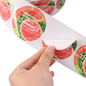 Custom Roll Printing Logo Deluxe Glossy Packaging Labels Food Cosmetics Biodegradable <strong>Stickers</strong> - Product Image 5