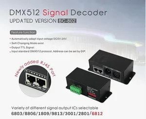 Led RGB Dream Color Controller - SK6812 светодиодный DMX декодер для светодиодного пиксельного света