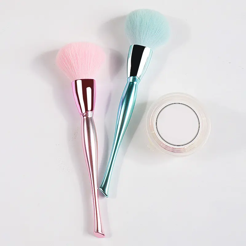 Fashion design rose flower makeup brushes pulizia della polvere spazzola per unghie a mano nail art