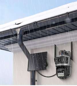 24hour Record AOV Solar Security Cameras Wireless Outdoor with Dual Lens Battery Powered <strong>Camera</strong> Pan Tilt 4MP PIR 4G Solar <strong>Camera</strong> - Product Image 3