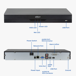Grabadora de vídeo en red Dahua 32 canales Nvr 32Ch 1U 2Hdds Wizsense Grabadora de vídeo en red