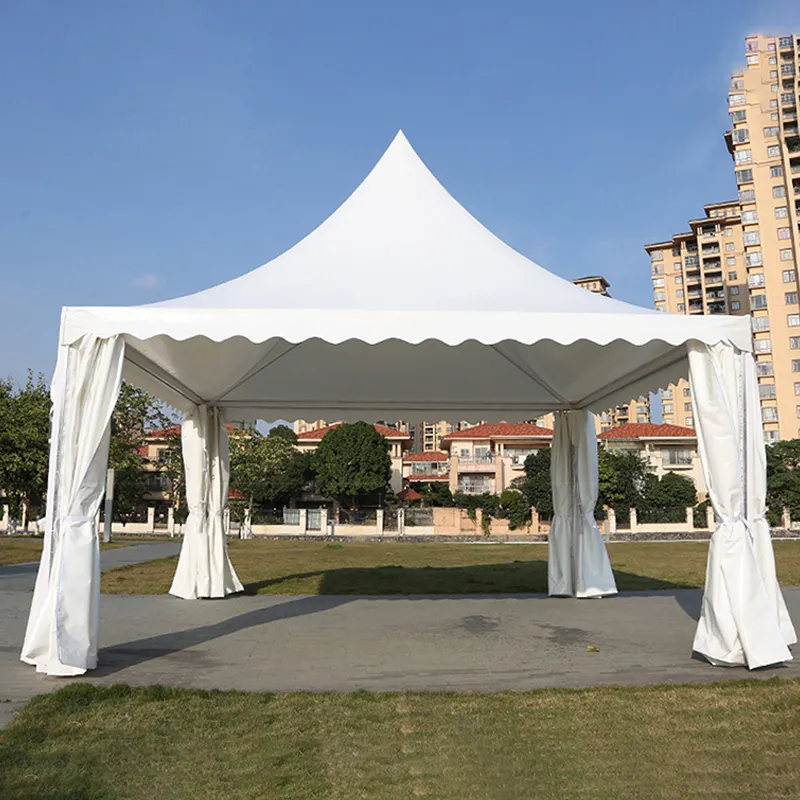 5X5 düğün parti olay su geçirmez sergi çadırları bahçe Marquee fuar çadırı Pagoda çadırları
