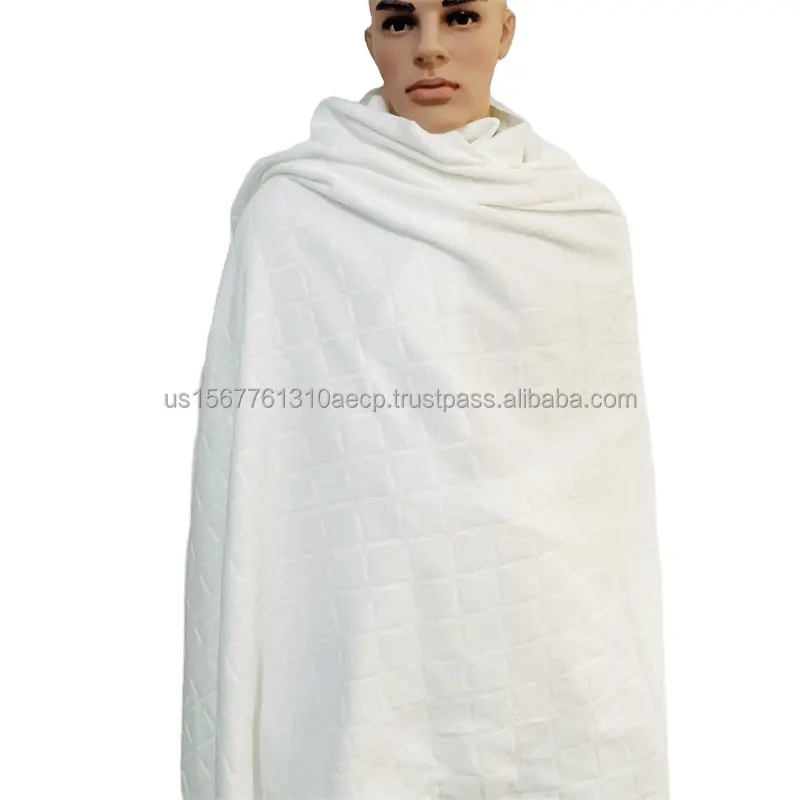 Preço de atacado toalha muçulmana personalizada para hajj, toalha islâmica ihram hajj, compre direto da China, mercado livre, expansão do mercado, toalha ihram hajj