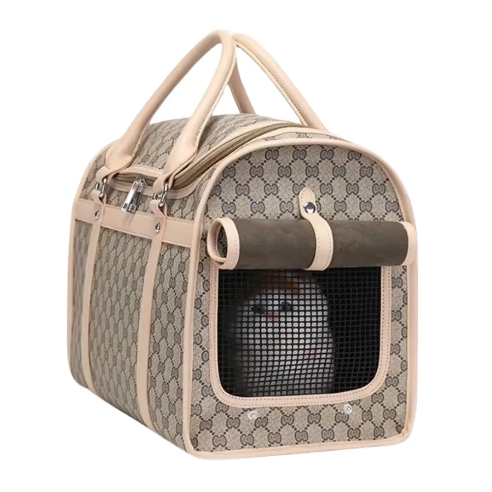 Luxus Designer Pet Carrier Einkaufstasche Outdoor Travelling Cat Dog Tragetaschen für Kätzchen Welpen