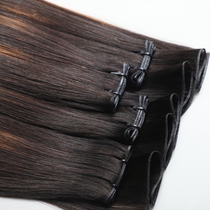 Bán buôn thẳng đôi rút ra lớp biểu bì phù hợp Trinh Nữ thiên tài sợi ngang lượn sóng tóc mở rộng Nguyên 100 tóc con người balayage 24 26 inch - Product Image 6