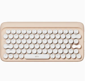 Lofree EH112S Dot para oficina en casa lindo Simple té de la leche Color LED retroiluminado USB con cable/inalámbrico para teclado mecánico Bluetooth - Product Image 1