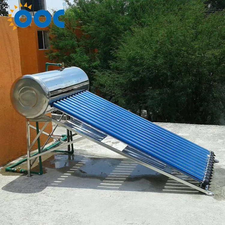 Stainless Steel Tank Price Pressure Flat Roof Heat Pipe Solar Water Heater