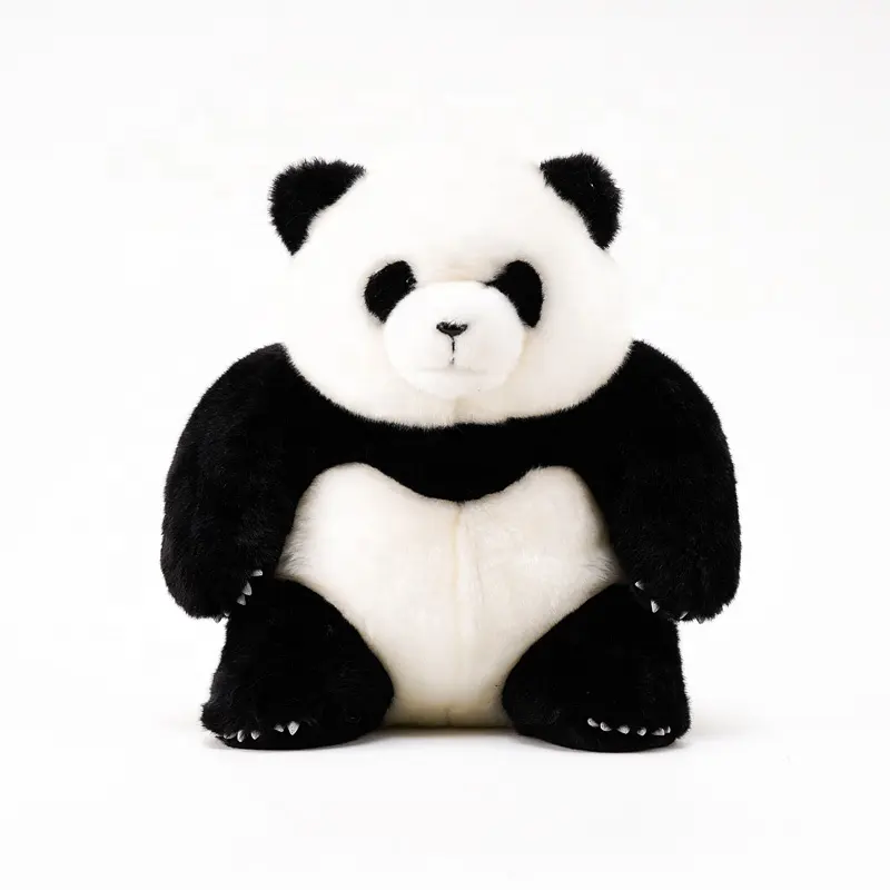 Mainan realistis hewan mewah berkualitas tinggi hadiah beruang panda raksasa boneka Panda Cina
