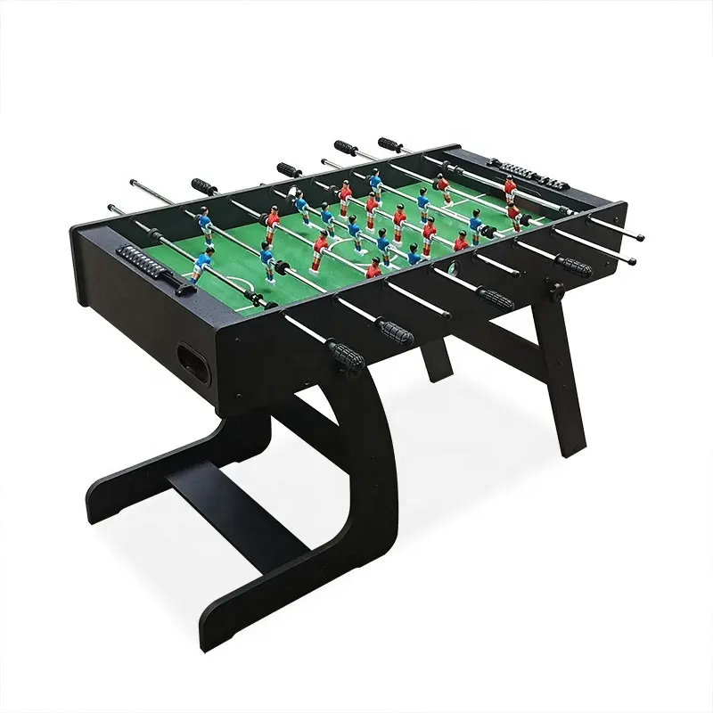 4FT Foosball Tavolo Pieghevole Gambe Sport Al Coperto di Calcio Kicker Partita di Calcio Da Tavolo Per I Bambini