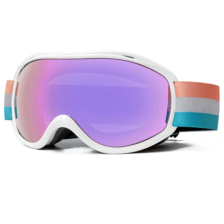 In stock 2024 occhiali da sole da sci personalizzati anti nebbia stile sci donna gafas de esqui occhiali da pattinaggio su ghiaccio