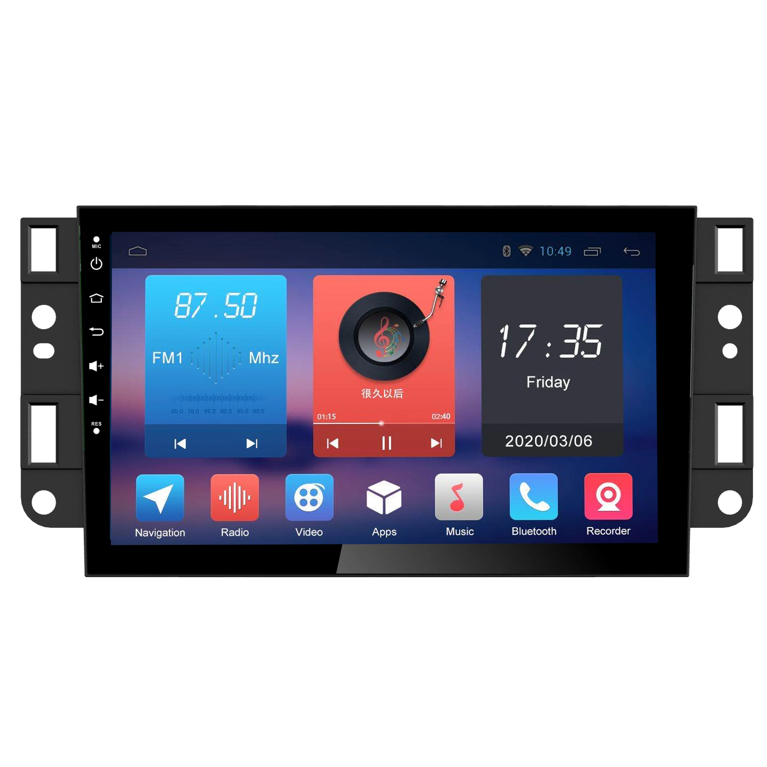 9 "4G + 64G 2.5D coche Android Radio reproductor Multimedia para Chevrolet-Lova Captiva Gentra Aveo Epica 2006-2011 2 din No DVD CARPALY