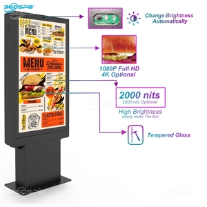 360SPB ODM55A 55-Zoll-LCD Digital IP65 Outdoor Drive-Through Smart Menu Boards Außenwerbung LCD-Display - Product Image 4
