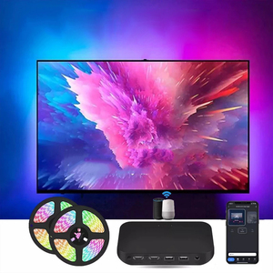 LED-Licht leisten für HDMI-Geräte USB-RGB-Band bildschirm Farbsynchronisations-LED-Licht-Kit für Alexa/Google /TVs Box Umgebungs-TV-PC-Hintergrund beleuchtung - Product Image 2