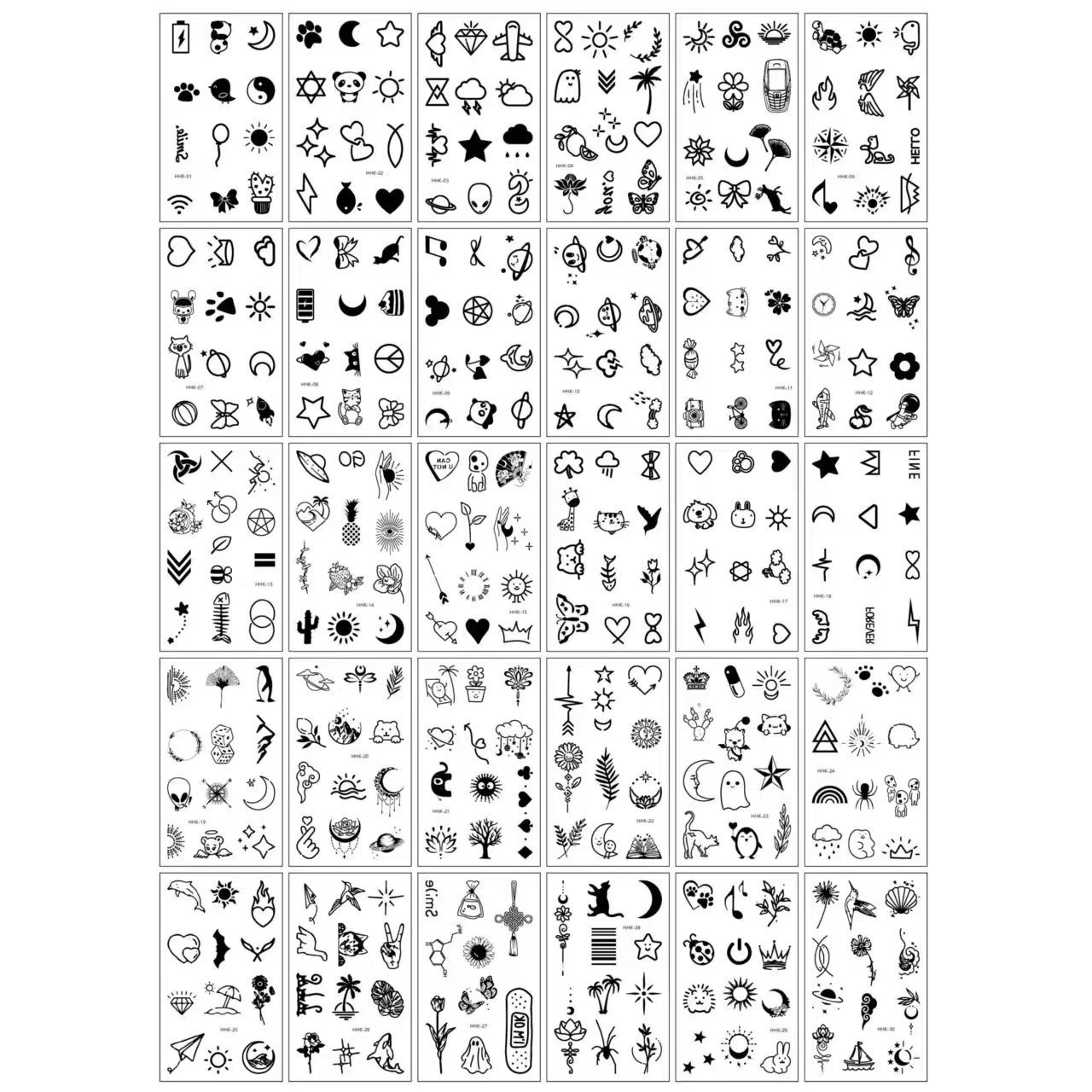 Ensemble de doigts Tc-noir-5797cm-30pcs