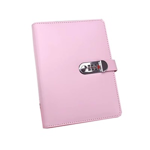 Carpeta personalizada de cuero pu A5 a6, cuaderno con contraseña y bloqueo, diario, con papel de inserción - Product Image 1