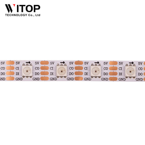 SK9822 (ähnlich APA102) 1m/5m 30/60/144 LEDs/Pixel/m IP20/IP65/IP67 DATEN und UHR separat DC5V Smart LED-Pixelst reifen - Product Image 5