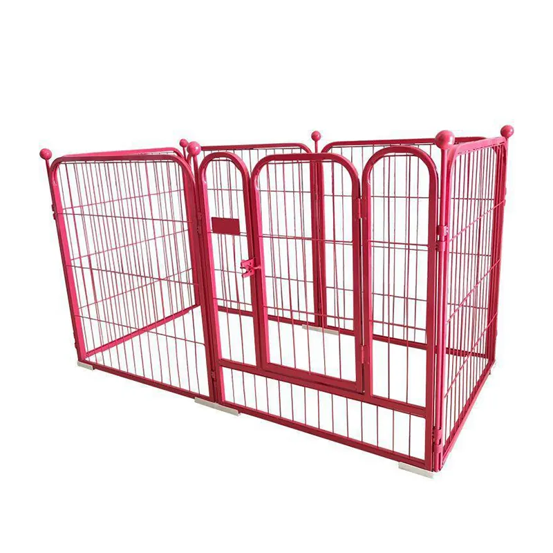 Chenil pour chien en treillis métallique soudé bon marché Cages extérieures en métal pour animaux de compagnie