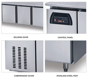 Raffreddamento diretto in acciaio inox cucina frigorifero con porta singola nuova condizione di funzionamento come un refrigeratore congelatore per la visualizzazione - Product Image 3