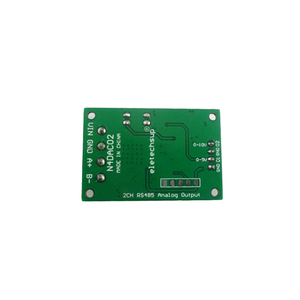 N4DAC02 DC 12V 2CH DAC Módulo 0-5V 0-10V PWM a Convertidor analógico de voltaje RS485 Modbus RTU Board