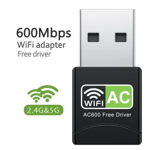 Usb Wireless <strong>Network</strong> Card Receiver Driver-free 5g Dual-band 600mbps Desktop <strong>Computer</strong> <strong>Wifi</strong> Receiving Transmitter