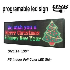 WLAN und USB programmierbares scrollen LED-Schild Nachrichtenbrett vollfarbiger Text Bild Animationsbildschirm elektronisches Rollen für den Shop - Product Image 3