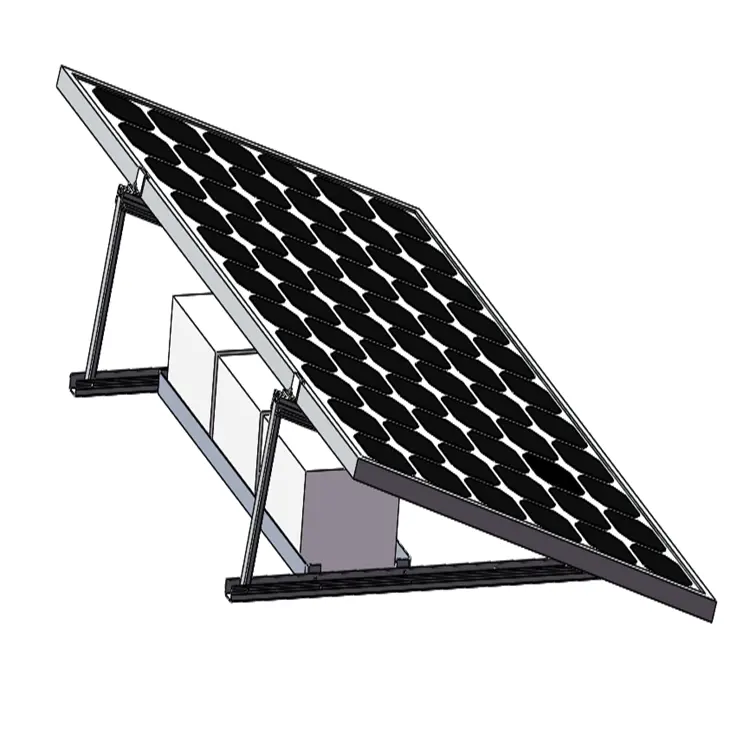 Venda quente de suportes ajustáveis para telhado plano, módulo fotovoltaico de varanda, molduras para montagem em parede, painel solar, montagens de telhado para sistema solar