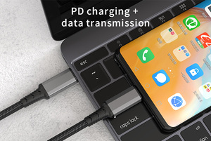 OEM工厂全系列产品USB3.1 Thunderbolt 4 Usb C 20v 5a 100w C型至C型Usb Usbc电缆黑色opp袋ODM TPE - Product Image 4