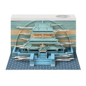 促销礼品创意纸便签贴传统建筑遮挡3D记事本 - Product Image 2