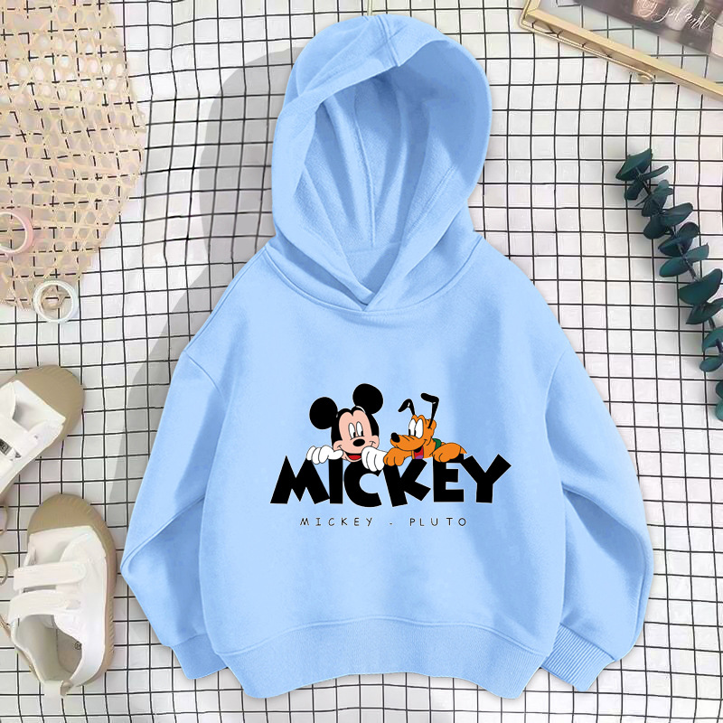 Blue puppy mickey mouse sweatshirt