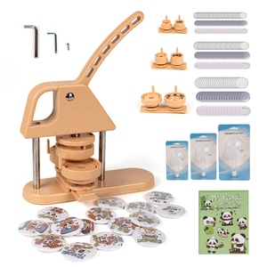 One-to-Three Button Sets of Molds <strong>Badge</strong> Machine with <strong>Replaceable</strong> Sizes Making Machine - Product Image 4