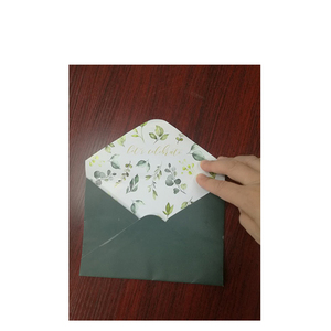 豪华定制 500gsm 纸板 A5 压花金箔婚礼邀请卡 RSVP 卡与印刷衬里信封 - Product Image 5