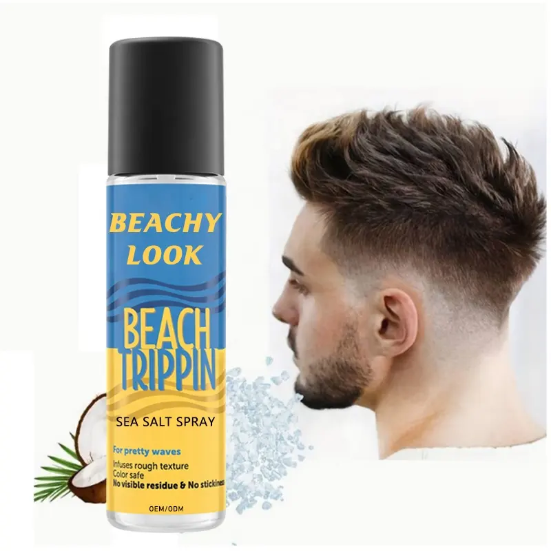 Personalizzato proprio logo di marca personale formulazione texturizzante spray tutti i capelli di cocco naturale biologico sale marino spray