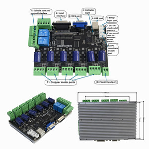 Nuevo anuncio 3/4/5/6 Axis CNC USB Mach3 Drive Tarjeta de control Motor paso a paso integrado Kit de controlador completamente CNC - Product Image 5