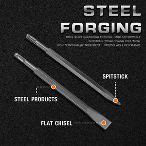 KSEIBI SDS-PLUS Spade <strong>Chisels</strong> Pointed <strong>Chisel</strong> Flat Cold <strong>Chisel</strong> <strong>for</strong> <strong>Masonry</strong> Hand Tool Sand Blast - Product Image 4