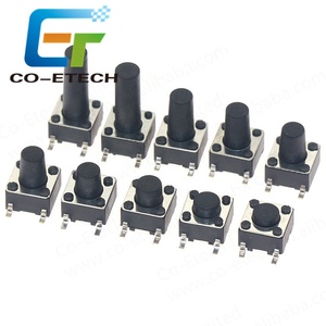 6*6*4.3 4P SMD inceliğini anahtarı dikey anahtarı elektronik 6X6X3.1 5 5.5 6 6.5 7 10.5H - Product Image 3