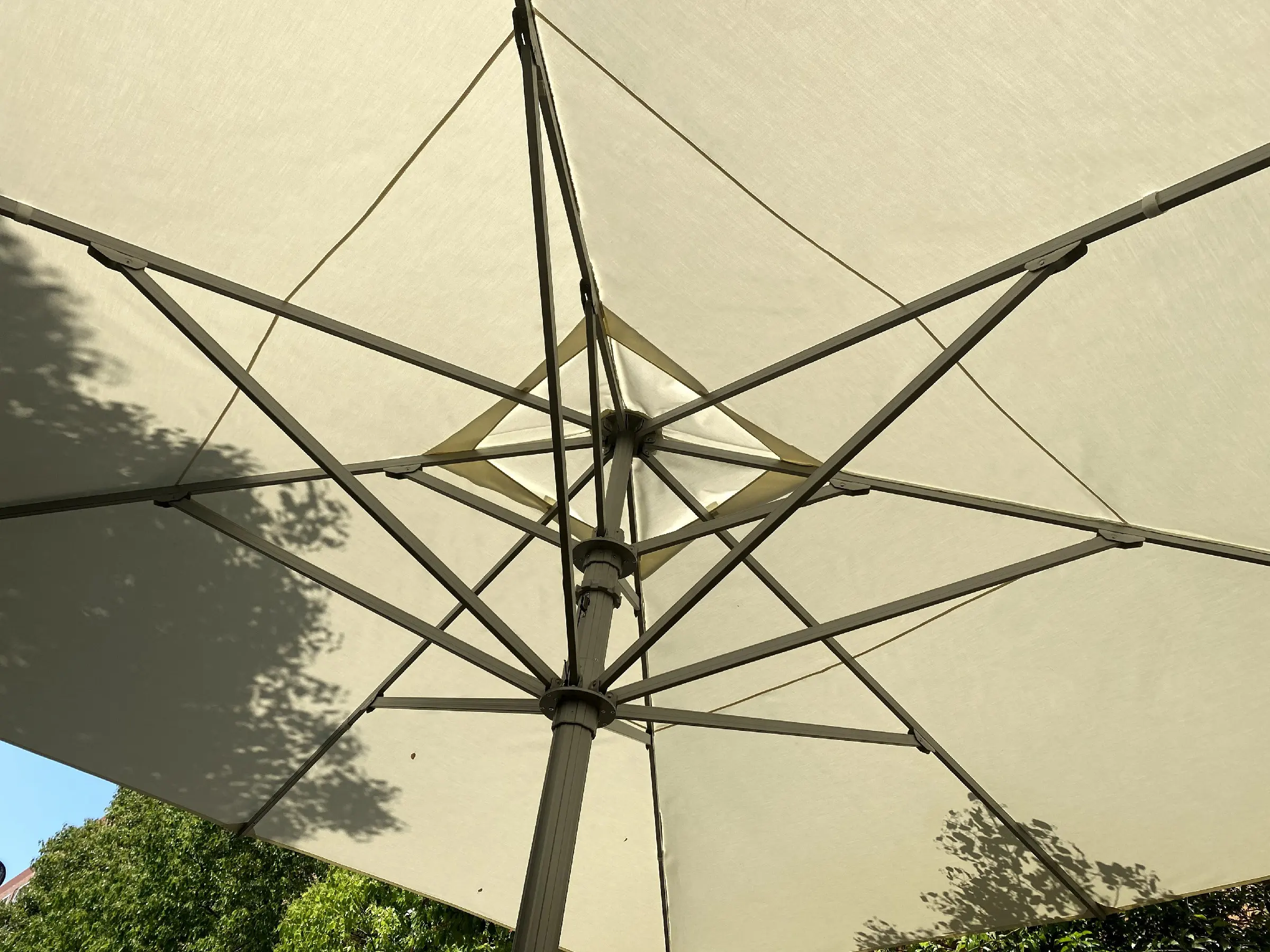 Sunbrella-sombrilla de alta gama para exteriores, Parasol de gran tamaño, personalizado, Comercial