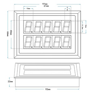 Taidacent Modbus 7-Segment-Anzeige 0,56-Zoll-Anzeige Digitale LED 7-Segment-Anzeige mit RS485-Kommunikations-SPS-Kommunikation - Product Image 5