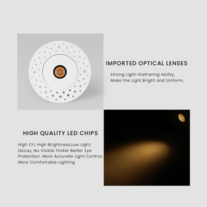 BASCA Trimless Led Downlight yüksek kaliteli kapalı tavan gömülü aşağı ışık kısılabilir gömme parlama önleyici spot 5W 7W 9W - Product Image 4