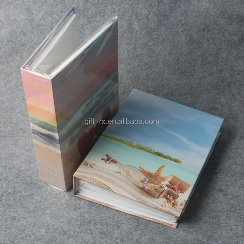 Mini álbum de fotos de bolsillo de papel duro hecho a mano, diseño de impresión, barato, 4x6, 2023