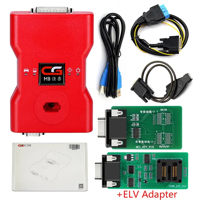 Most Popular Auto OBD2 ECU Key Programmer With Full Adapters & ELV Emulator &ELV Repair Adapter