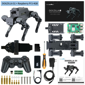 12DOF DOGZILLA S1 S2 dörtlü biyonik Robot köpek AI görsel tanıma fonksiyonları ile ahududu Pi 5 ROS2 için tasarım