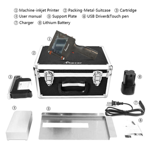 50MM Handheld-Tinten strahl drucker mit großem Zeichen Tragbare Druckmaschine mit kleinem Codierer für T-Shirt-Wandkarton-Encoder-Tinten strahl pistole - Product Image 6