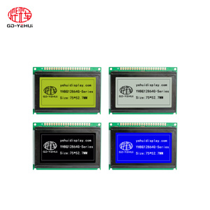 128 X64 Gelb-Grüner Bildschirm 5V STN Positiv Grau Halb trans flektiv Cob 12864 LCD-Anzeige modul LCD12864 Blau/Grau/Gelbgrün - Product Image 5